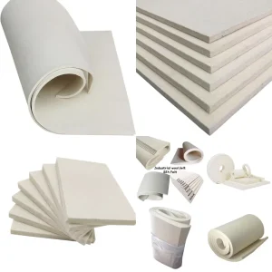 100% Wool Felt White 10mm 20mm 30mm High Density Breathable SAE Felted Wool for Mechanical Seals