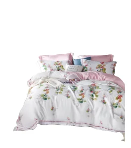 100% tencel Duvet Cover Flat Sheet Fitted Sheet and Pillowcase with Cooling Felling Tencel Comforter Sets