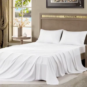 1000 Thread Count 100% Egyptian Cotton Bed Sheet Set White Hotel Egyptian Cotton Bedding Sheet Set Deep Pocket