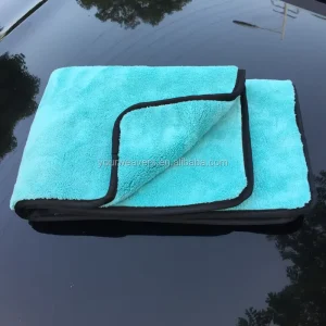 1000GSM 20x28in Ultra Large Soft Plush Microfiber Car Drying Towel Quick Dry Solid Color for Car Care Wash Cleaning Polish
