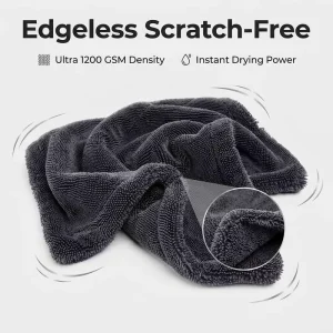 1000GSM Super Absorbent Twisted Loop Microfiber Car Drying Towel Lint Free Scratch Free Custom Logo OEM Manufacturer