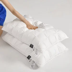 1000g 48*74 Pillow Double Line Custom Soft Down Alternative Microfiber Hotel Bed Pillows