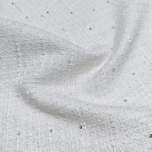 100P 450g/m Woven Yarn Dyed All Seasons Beautiful Pastoral Style Shiny Metallic Sparkle Tweed Clothing Home Textile for Girls