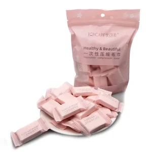 100PCS Mini Compressed Towel Disposable Face Compressed Towel Compressed Hand Wipe Camping Towel Portable Compressed Coin Tissue