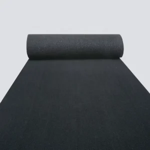 100%Polyester Black Breathable Eco Friendly Outdoor Carpet Plain Exhibition Carpet Felt Event Runners Wedding Non Slip Needle