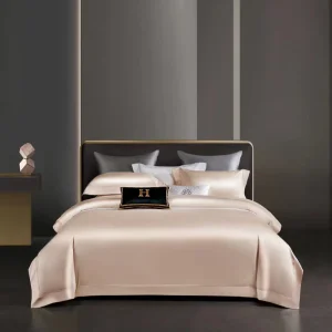 100S Egyptian Giza Long Staple Cotton Home Textiles Champagne Gold Duvet Quilt Cover Bed Sheet Pillowcases Luxury Bedding Set