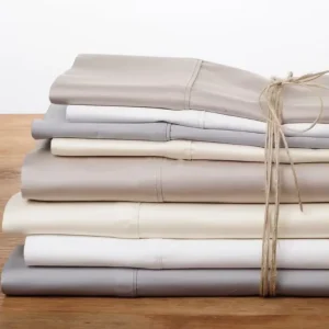 100TC Woven Cotton Modern Disposable Bed Sheet & Pillowcase Set with Solid Pattern Wedding Kit Option for Home Use