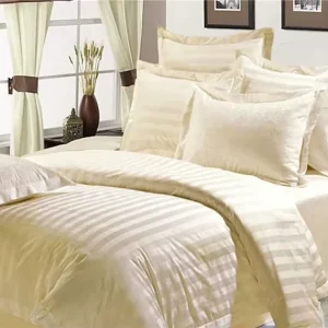 100%cotton Fabric for Home and Hotel Bedsheets Home Textile Fabric With Sateen Stripe