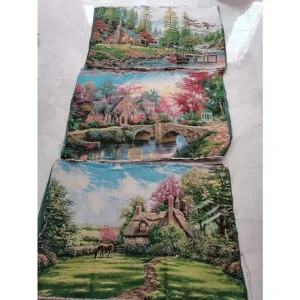 100x150cm Vintage Aubusson Woven Flowers Wall Tapestry Machine Made Fairy Design 100% Polyester Customizable & Washable