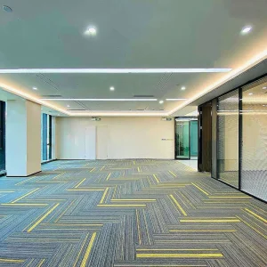 100x25cm Floor Covering Office Portable PVC Backing Polypropylene Commercial Carpet Tile
