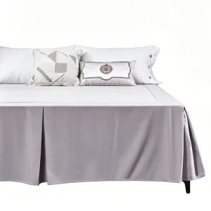 105GSM Polyester Brushed Twill Split Corner Bed Skirt Flat Dust Ruffle for Hotel Bedding Manufacturer