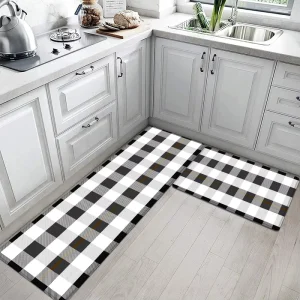 10mm PVC Cushioned Modern Kitchen Rugs & Carpet Runner Anti Slip Waterproof Easy to Clean