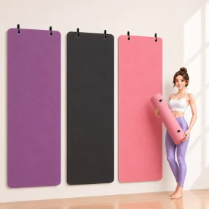 10mm Studio Space Saving Wall Hang Storage Display Thick Athletic Hanging TPE Yoga Mat