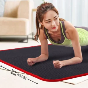 10mm Thick NBR Custom Logo Yoga Mat Anti Slip Hot Yoga Fitness Sport Mat 183cm Length