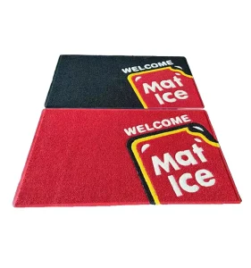 10mm Thick PVC Coil Eco Friendly Logo Mat Machine Made Modern Design Non Slip Waterproof Customizable for Home 1 Piece