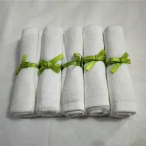10×10″ 6 Pack Soft Baby Bath Washcloths 100% Bamboo Towels Baby Travel Bathing Kit