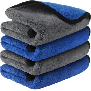 11.8 Inch 400 GSM Microfiber Towels Auto Detailing Super Absorbent Lint Streak Free Car Wash Towel