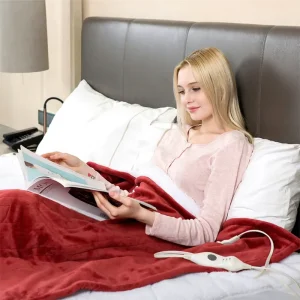 110V ETL Approval Flannel Fleece Electric Heated Throw Blanket