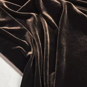 110cm Width Solid Color Spandex Silk Velvet Fabric for Home Textile Custom Cloth Dress
