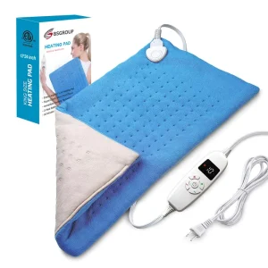 110v 12*24 Inch Rechargeable Heated Pad Electric Heating Pad Warm Portable Smart Heating Pad