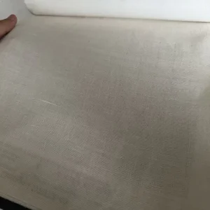 114″ Wide Eco Friendly Dyed 85% Polyester 15% Linen Woven Tulle Sheer Fabric Lightweight 180GSM for Home Curtains
