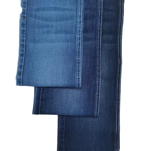 11oz 100% Cotton Woven Twill Yarn Dyed Denim Fabric Breathable Durable Jeans Material Sewing Boys Bags