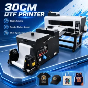 12 Inch A3 30cm Dual Head XP600 DTF Printer Printing Machine for T shirt Textile Garment with Shaker
