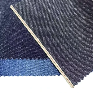 12.5oz Yarn Dyed Woven Twill Denim Fabric 100% Cotton Anti Pull for Jeans Shoes Mens Trousers Jackets Bag