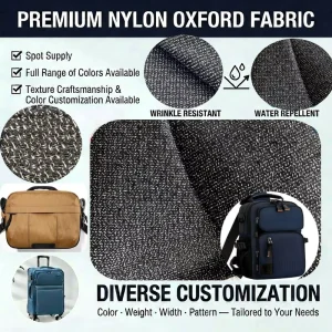 1200D Double Color Durable Nylon Jacquard Oxford Fabric for Handbags Backpacks Luggage Tents Outdoor