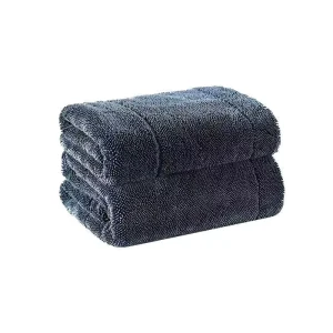 1200GSM 40X60cm Thickened Twisted Braided Cloth Absorbent Car Car Cleaning Wipe Towel Microfiber Double Layer Car Wash Towel