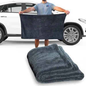 1200GSM Custom 1400GSM Microfiber Car Towel High Grade Car Wash Towel Edgeless Twisted Loop Drying Towel
