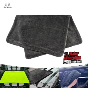 1200gsm 1400GSM Double Twisted Loop Scratch Free Quick Dry Car Wash OEKO TEX Drying Car Towel