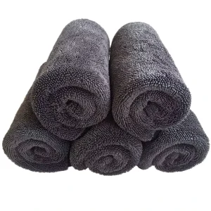 1200gsm 60x90cm Double sided Twisted Loop Technology No Streaks & Scratch free Superior Absorbent Microfiber Car Wash Towel