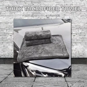 1200gsm 60x90cm Microfiber Quick Dry Auto Detailing Car Cleaning Twisted Loop Drying Towels for Wash Care
