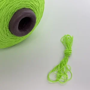 120#7575 Rubber Double Covered Yarn Elastic Latex Thread For Gloves Sewing In Stock