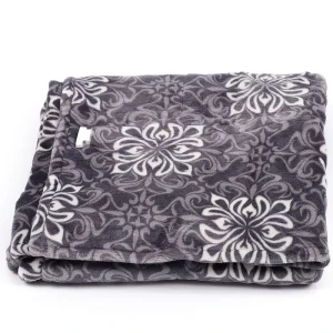 120V Rechargeable Soft Flannel Portable Electric Heated Blanket Throw Winter Overheat Protection Home Use