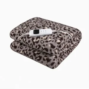 120W Electric Heated Blanket Sherpa Coral Fleece Waterproof Heating Wire Remote Control 160x130cm Bedroom Use