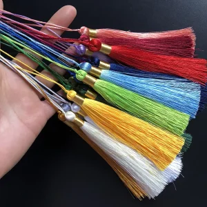 12CM Ancient Style Ice Silk Tassel Tassels Fringe Trim for DIY Handmade Sachet Fan Bookmark Ear Pendant Garments Home Textiles