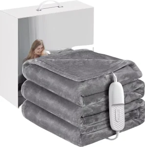 12V Rechargeable Wearable Electric Heated Cushion Blanket USB Portable Four Seasons Throw for Outdoor Office Home