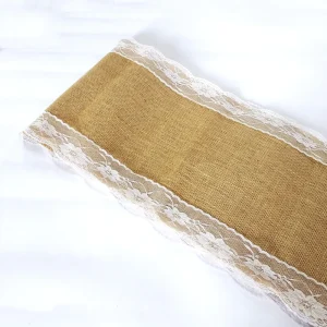 12inch X 72inch Jute Fabric Burlap Table Runner for Wedding