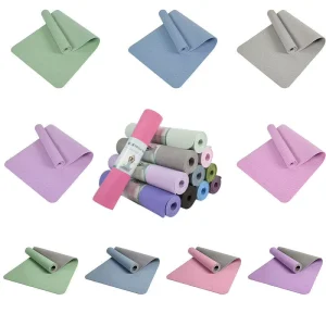 12mm Anti Slip Grip Skin Friendly Pilates Exercise Beginner Practice TPE Dual layer Yoga Mat