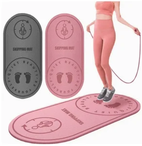 12mm Thick Jump Rope Mat Non Slip Shock Absorbing Soundproof Pad Home Indoor Silent Fitness Exercise Thickened Kids Yoga Mat