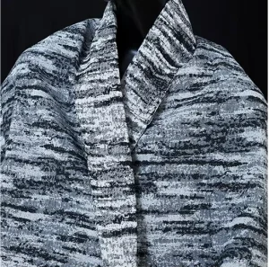 12oz Combed Woven Dobby Plain Ribbed Brocade Garments Curtains 80% Cotton 20% Polyester Knitted Fabric Heavyweight Dress