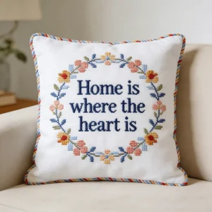 12×12” Luxury Animal Pattern Washable Needlepoint Embroidered Customizable Throw Pillow for Bedroom Living Room Decor