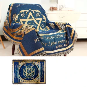 130*160cm Israel Jewish Judaical Decorative Prayer Mat Tapestry Blanket Carpet