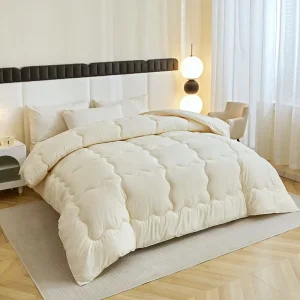 135×200 200×200 160×200 240×260 220x220cm Luxury Wool Filled Comforter Duvet Quilt All Season Washable Home Hotel Use