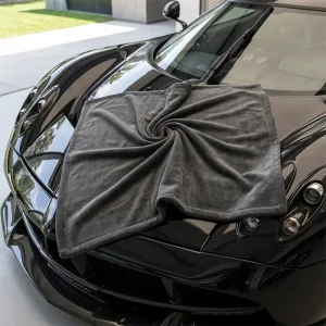 1400gsm Super Absorbent Shorter Dense Fiber ISO9001 Scratch Free Car Auto Drying Nano Weave Car Drying Towel