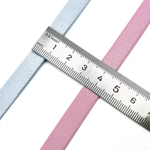 1459-10 Adjustable Custom Non Slip Glossy Elastic Bra Straps Soft Wear Resistant Shoulder Band for Lingerie Replacement Use