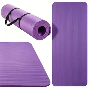 15 10 8mm Yoga Mat Strap for Men & Women Non Slip Exercise Mat for Home Yoga Pilates Stretching Floor & Fitness Workouts