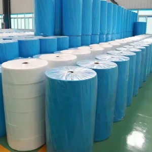 15 Gsm SSS Nonwoven Fabric Sanitary Napkins 100% PP Disposable Diaper Raw Material SSSS Hydrophobic Waterproof Dot Anti static